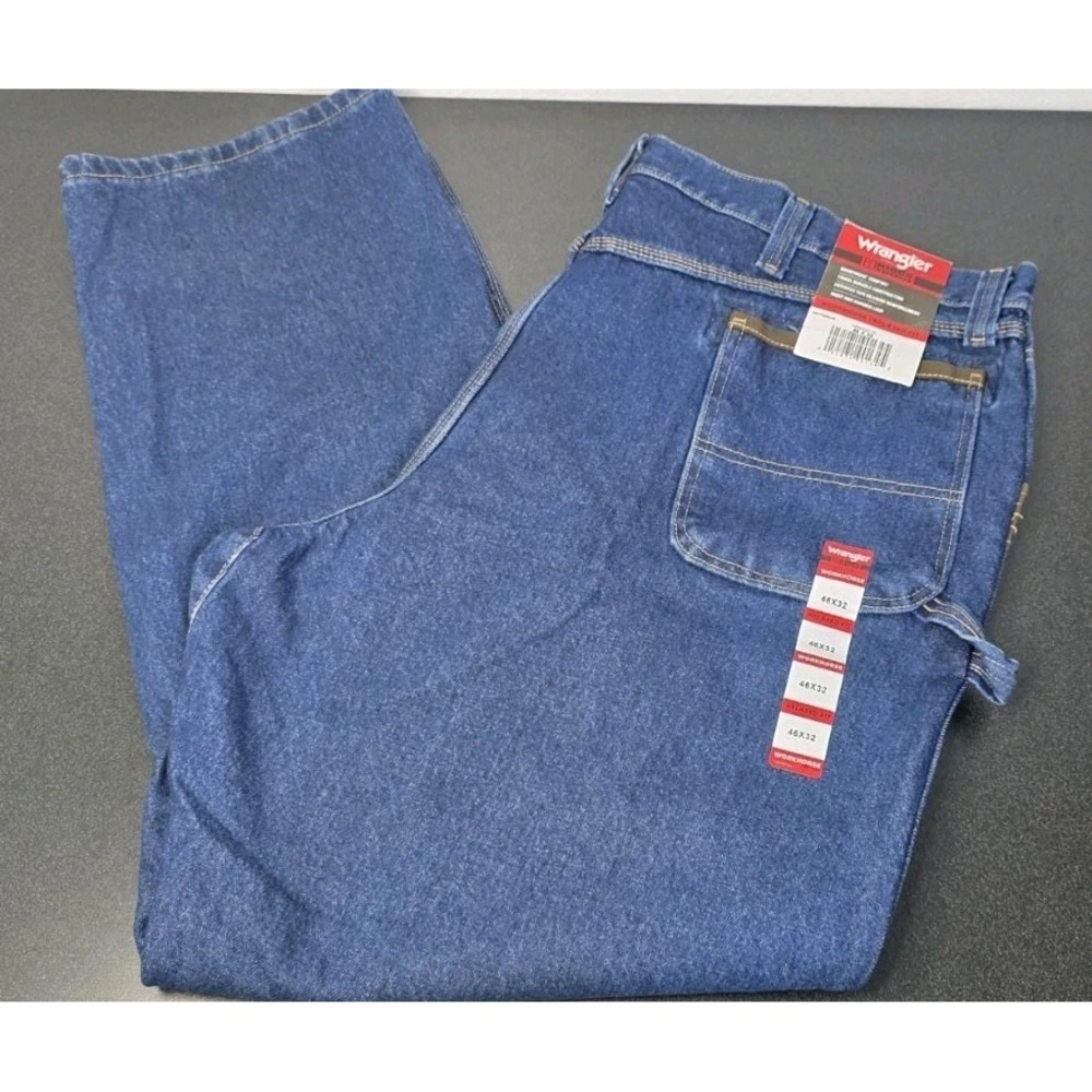 New Wrangler Men Riggs Workwear  WorkHourse Relaxed Fit Jean 46x32 Cargo Utility